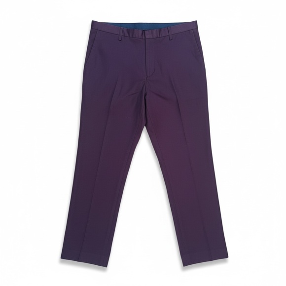 👖 Paul Smith Tailored Trousers – Plum Burgundy – Men’s 36x32